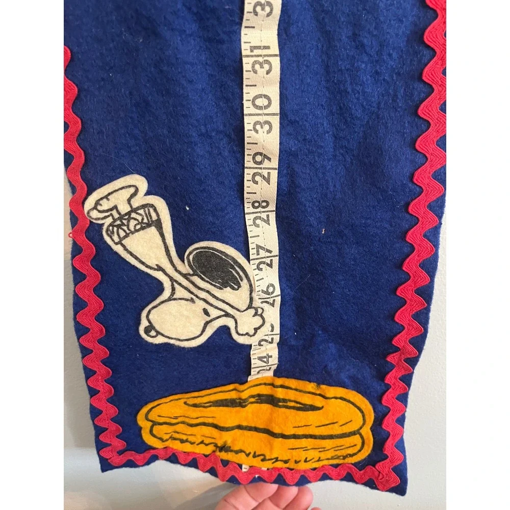 Vintage‎ 1965 Peanuts Growth Chart Felt Snoopy & Woodstock